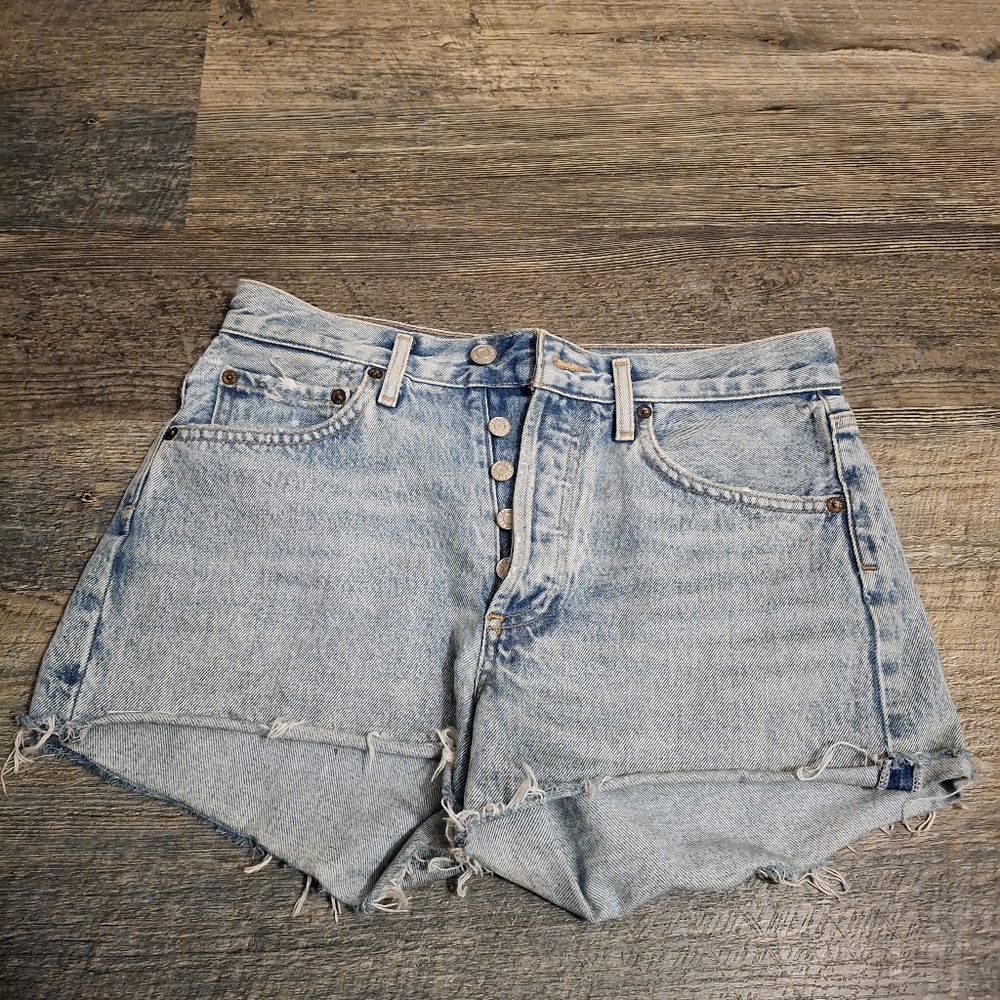 Agolde Light Blue Jean Shorts Size 25 Agolde